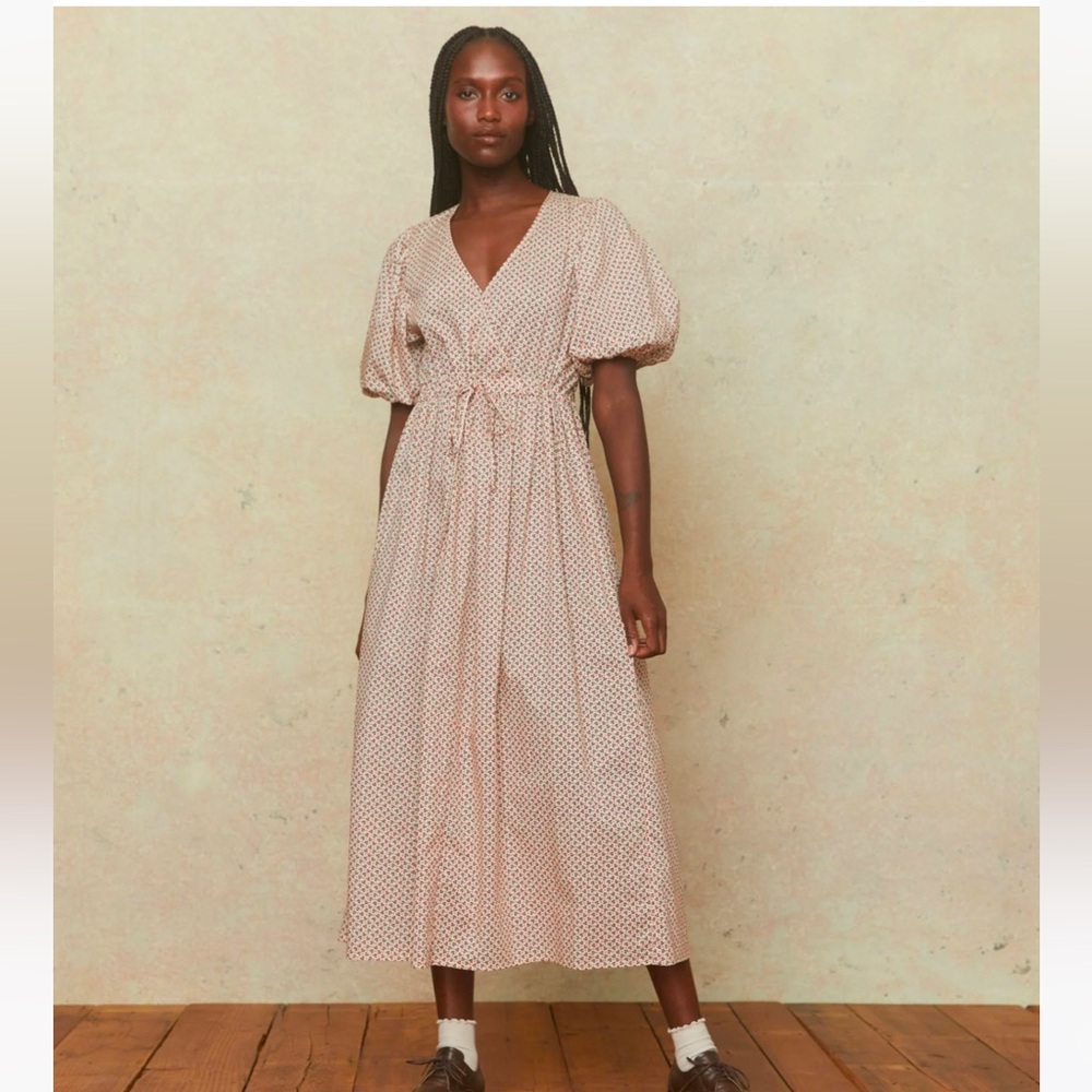 Christy Dawn Dahlia dress in Geo Ditsy Cream